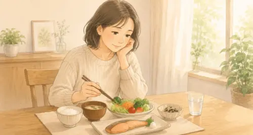 温かな朝食