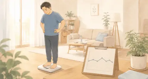 静かなリビングでの時間